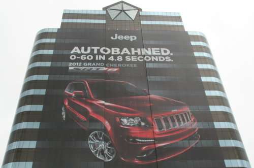 The Chrysler Group HQ covered by the 2012 Jeep Grand Cherokee SRT8