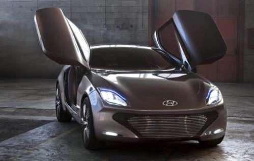 The front end of the new Hyundai i-oniq concept