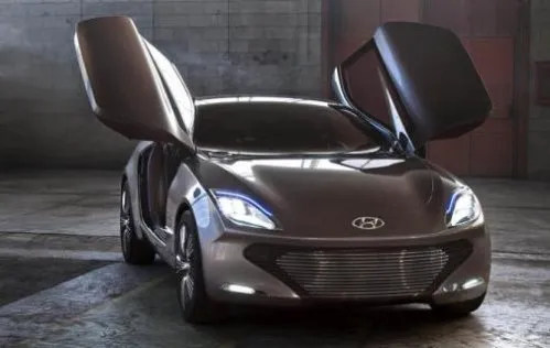 The front end of the new Hyundai i-oniq concept