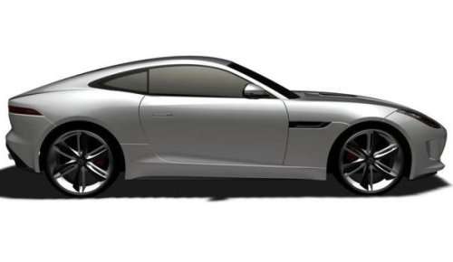 The side profile of the Jaguar F-Type Coupe