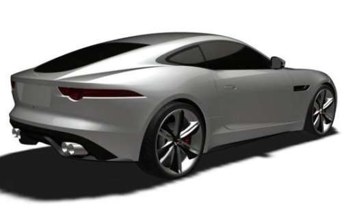 The rear corner shot of the Jaguar F-Type Coupe