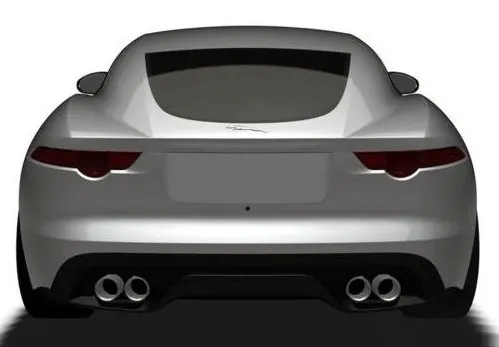 The rear end of the Jaguar F-Type Coupe