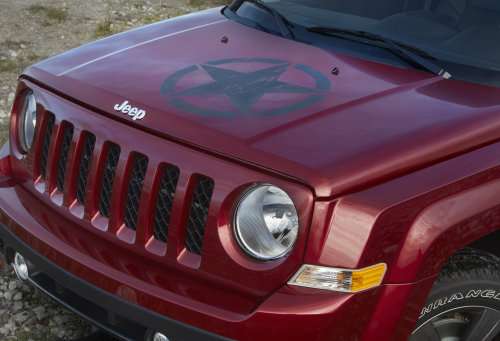 The military star logo on the new 2013 Jeep Patriot Freedom Edition