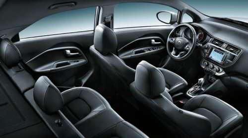 The interior 2012 Kia Rio SX 5-door