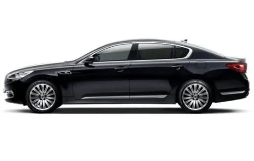 A side view of the new Kia KH Concept flagship sedan