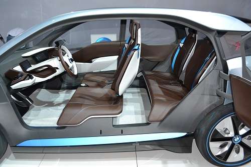The interior of the BMW i3 