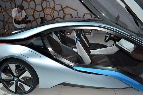 A look a the seating layout of the BMW i8