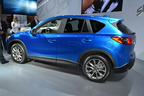 The side profile of the new 2013 Mazda CX-5