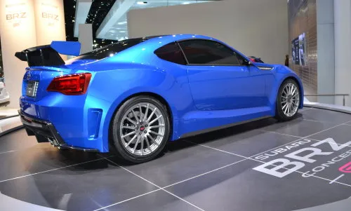 The Subaru BRZ STI Concept from the side