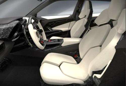 The front seats of the new Lamborghini Urus SUV