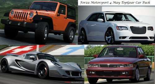 Four vehicles from FM4 May Car pack