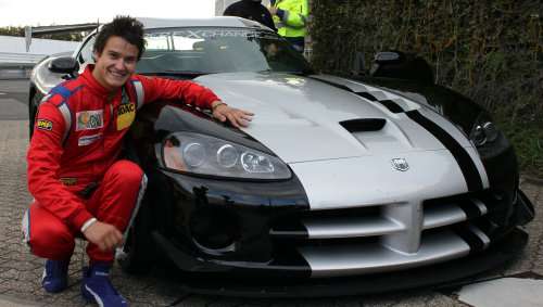 The 2010 Dodge Viper SRT10 ACR with driver Dominik Farnbacher 