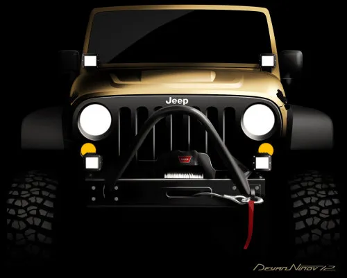A Moparized Jeep Wrangler headed to SEMA 2012