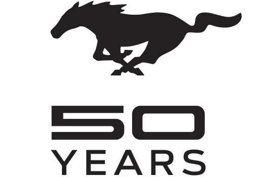 The new Mustang 50 Years logo