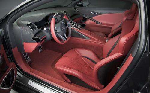The interior of the 2013 Acura NSX Concept