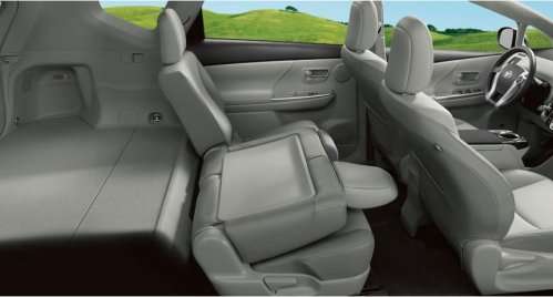 The interior of the 2012 Toyota Prius V Five
