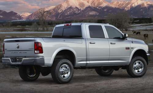 The 2012 Ram 2500 Power Wagon Laramie rear end