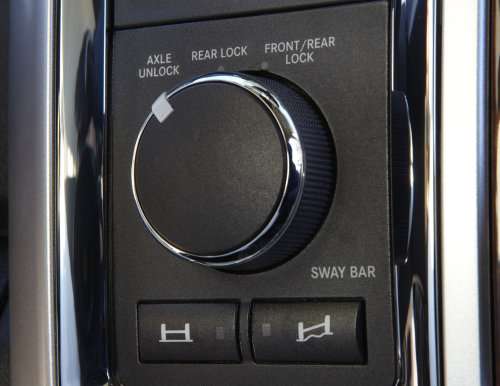 The 2012 Ram 2500 Power Wagon Laramie differential controls