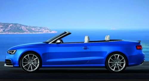The 2013 Audi RS5 Cabrio from the side