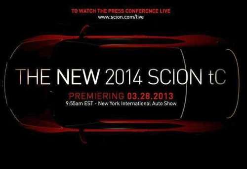 The first teaser of the 2014 Scion tC