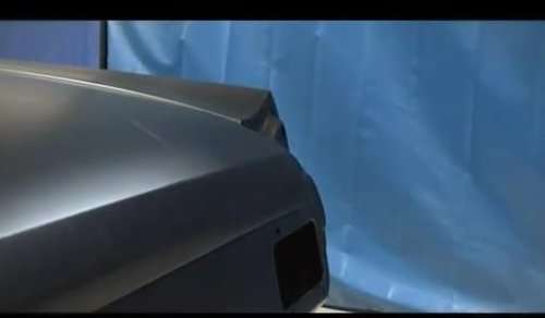 The rear corner of the SEMA Ford mystery car