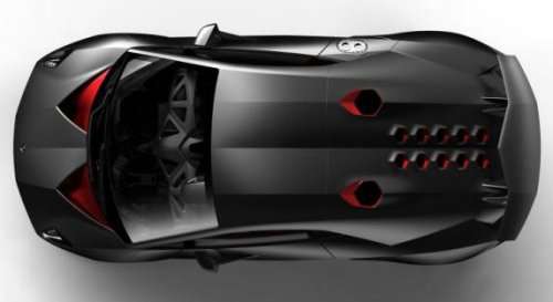 2013 Lamborghini Sesto Elemento Overhead shot