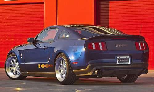 The back end of the 2012 Shelby 1000 Mustang 