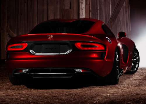 The back end of the 2013 SRT Viper GTS