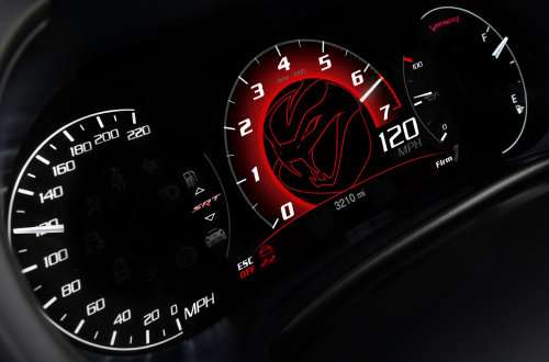 The gauge cluster of the 2013 SRT Viper GTS