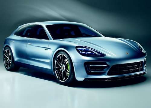 The front end of the new Porsche Panamera Sport Turismo Concept