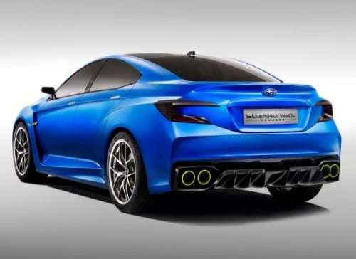 The rear end of the 2013 Subaru WRX Concept