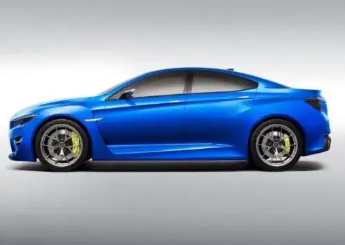 The side profile of the 2013 Subaru WRX Concept