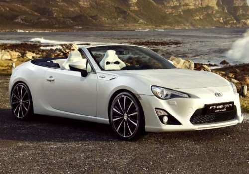 The Toyota GT86 Open Concept from the front