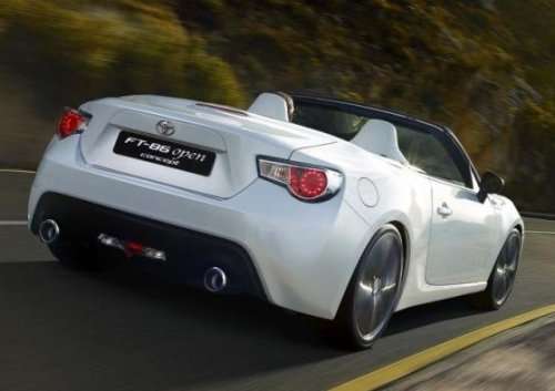 The back end of the Toyota GT86 Open Concept