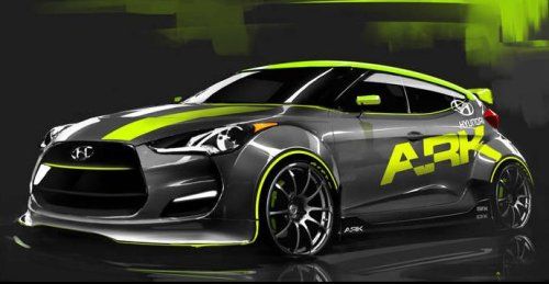 The ARK Performance Veloster front end