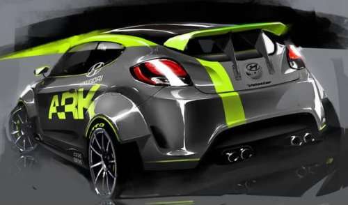 The ARK Performance Veloster rear end