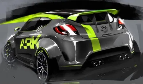 The ARK Performance Veloster rear end