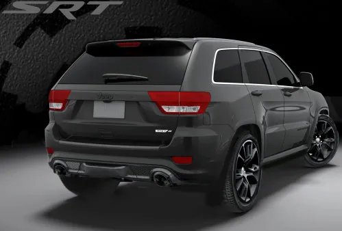The 2013 Jeep Grand Cherokee SRT8 Vapor Edition rear end