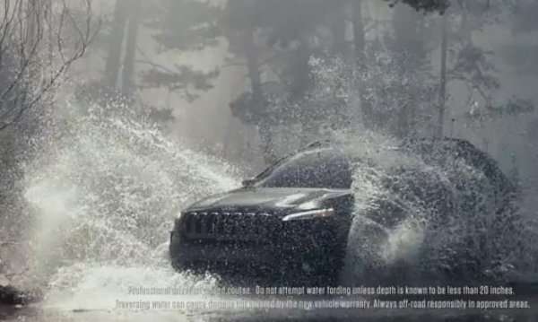 A still from the first 2014 Jeep Cherokee ad
