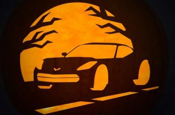 2014 Chevrolet Corvette pumpkin stencil