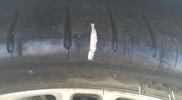cracked corvette z06 tire