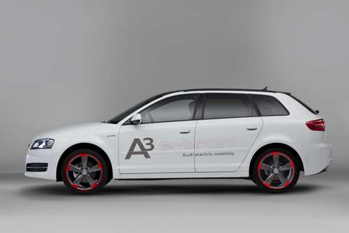 2012 Audi A3 e-tron pilot vehicle