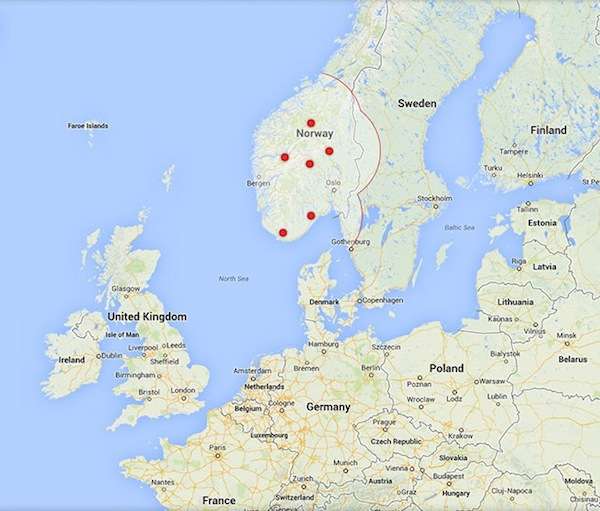 Tesla Supercharger stations in Europe