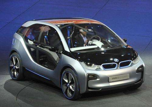 the BMW i3 at the Los Angeles Auto Show