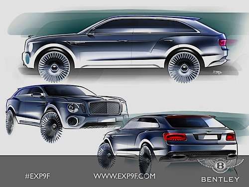 The Bentley XP9F plug-in hybrid should give Porsche and Audi competition