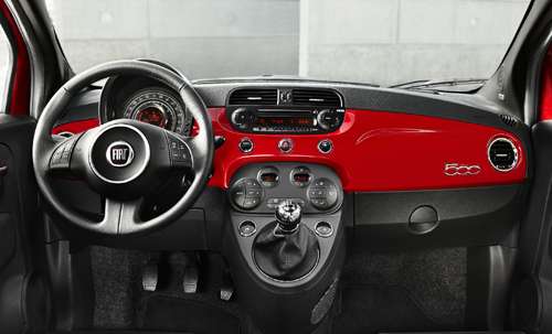 2012 Fiat 500c dashboard