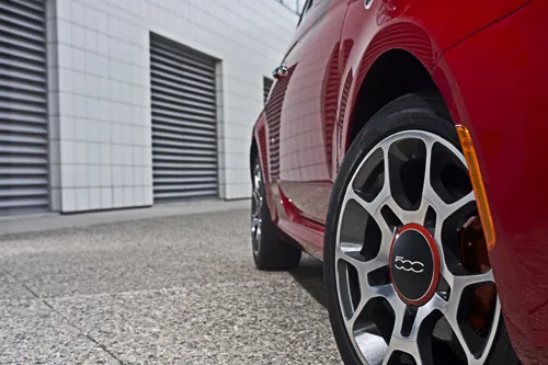 2012 Fiat 500c from a low view