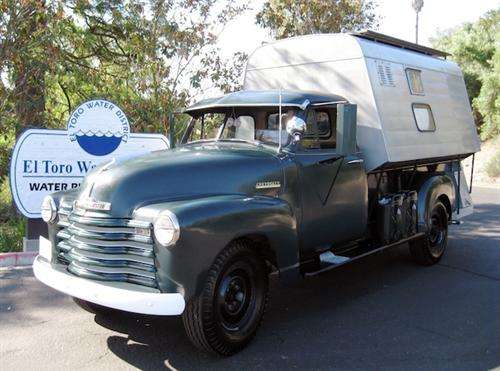 1952 Chevrolet 3800 with camper
