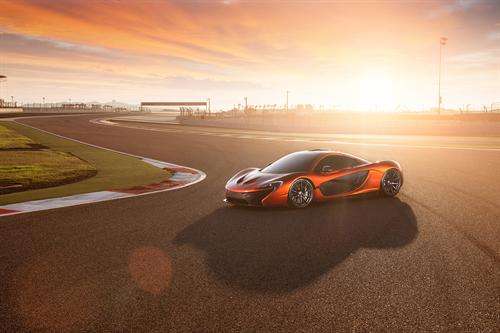 McLaren P1 on the track in Bahrain