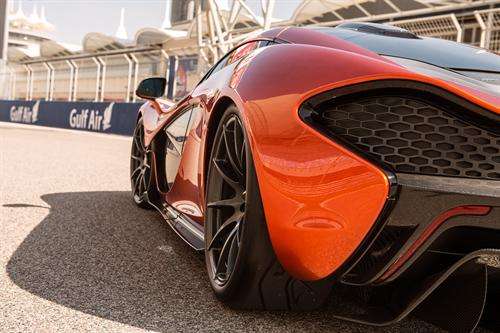 McLaren P1 on the track in Bahrain